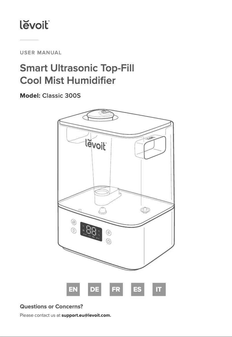 Page n°1 - Manuel utilisateur Levoit Classic 300S