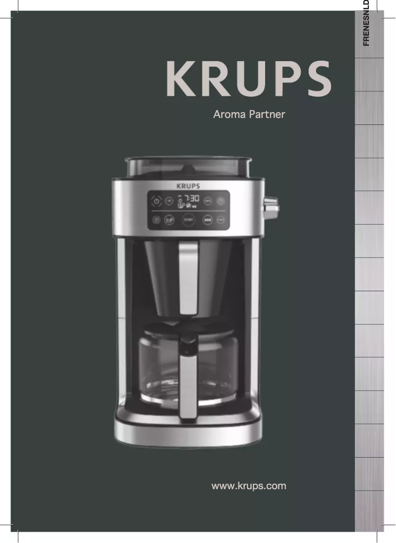 Image de la première page du manuel de l'appareil Aroma Partner KM760D