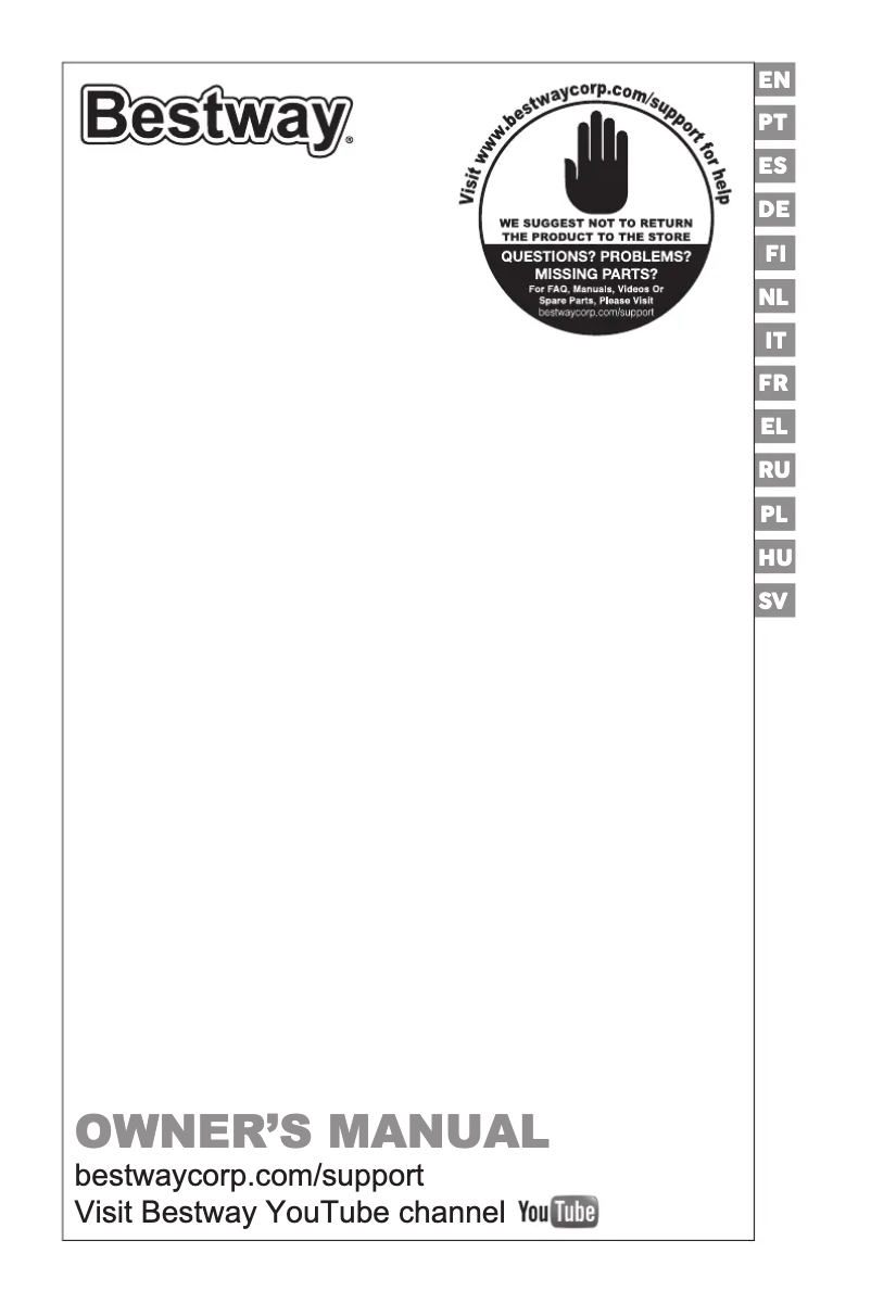 First page image of the manual for H2OGO! 53381