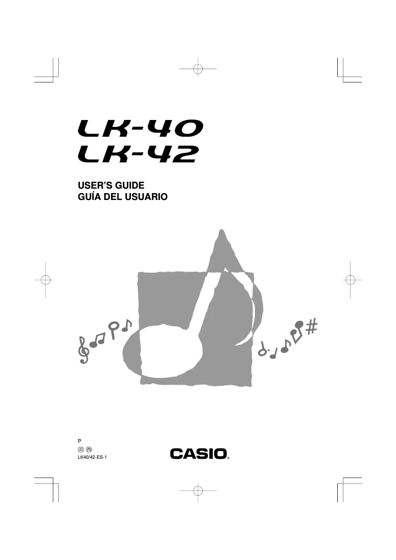 Page n°1 - Manuel utilisateur Casio LK-42