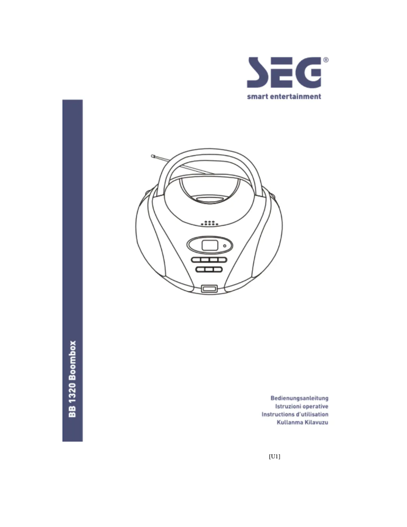 Image de la première page du manuel de l'appareil BB 1320