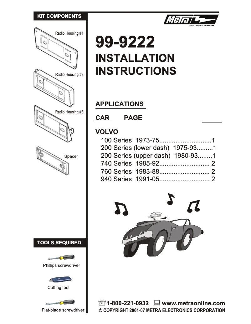 Image de la première page du manuel de l'appareil 99-9222