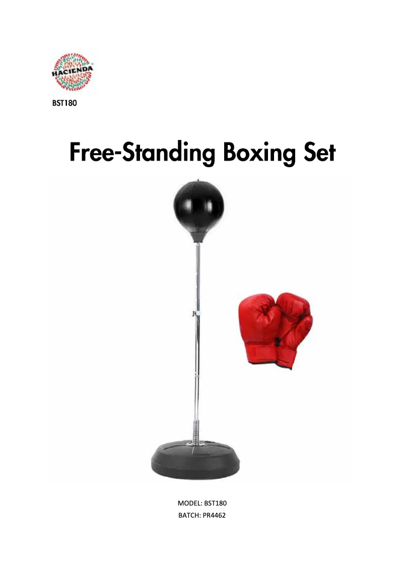 Page 1 de la notice Manuel utilisateur Hacienda BST180