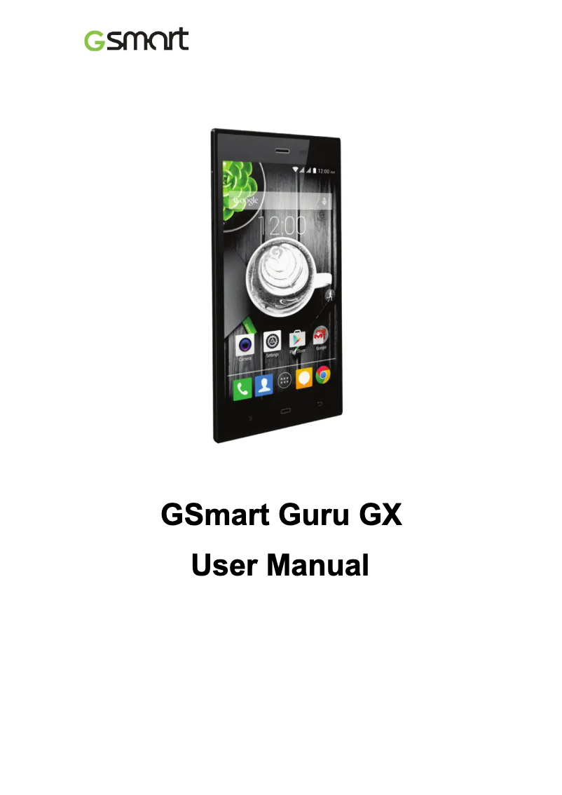 Page 1 de la notice Manuel utilisateur Gigabyte GSmart Guru GX