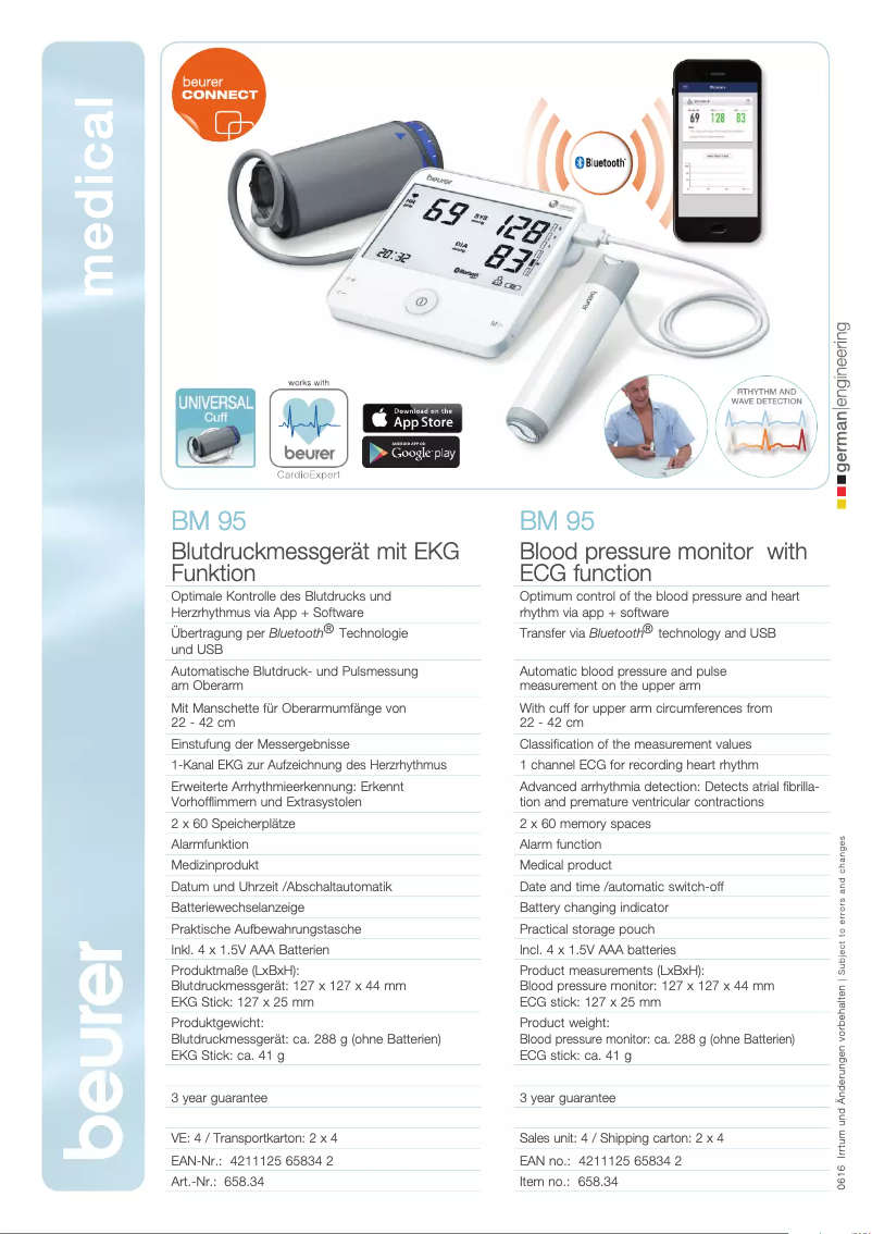 Image de la première page du manuel de l'appareil BM 95