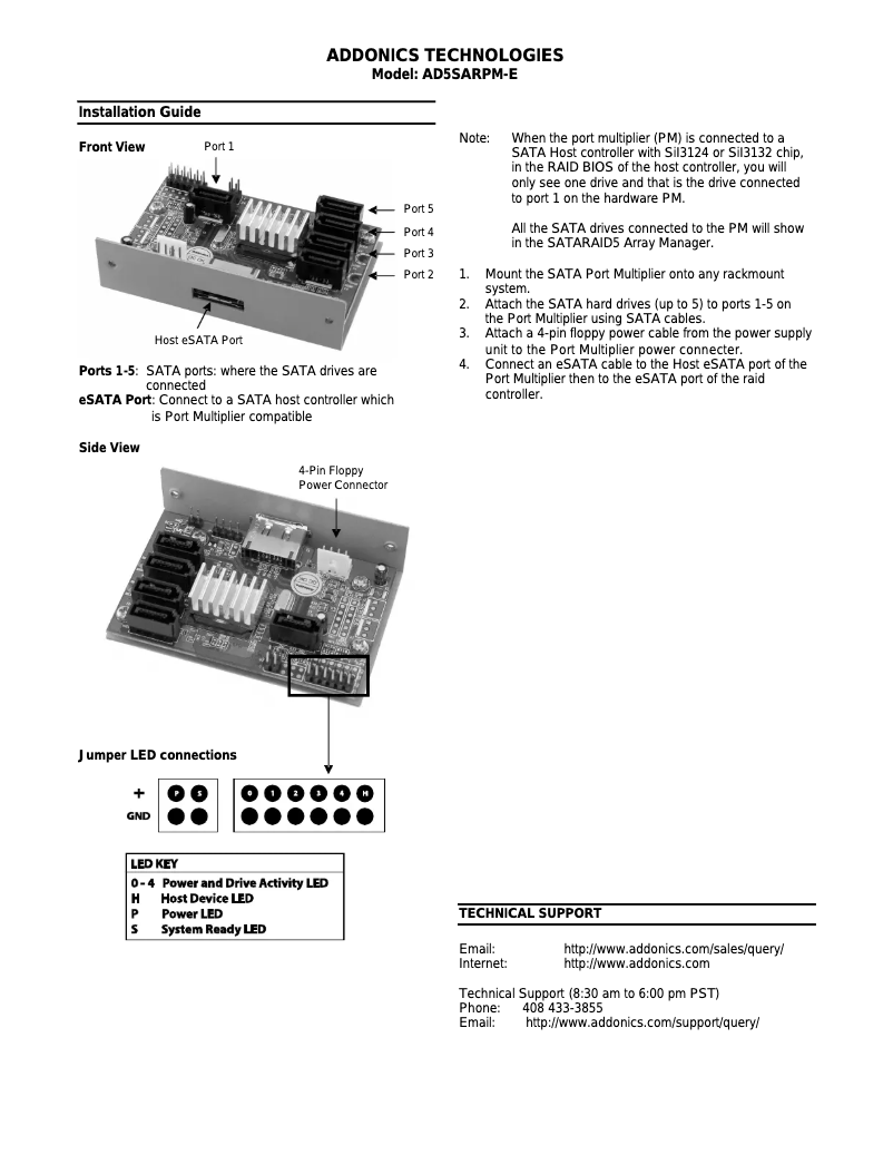 Image de la première page du manuel de l'appareil AD5SARPM-E