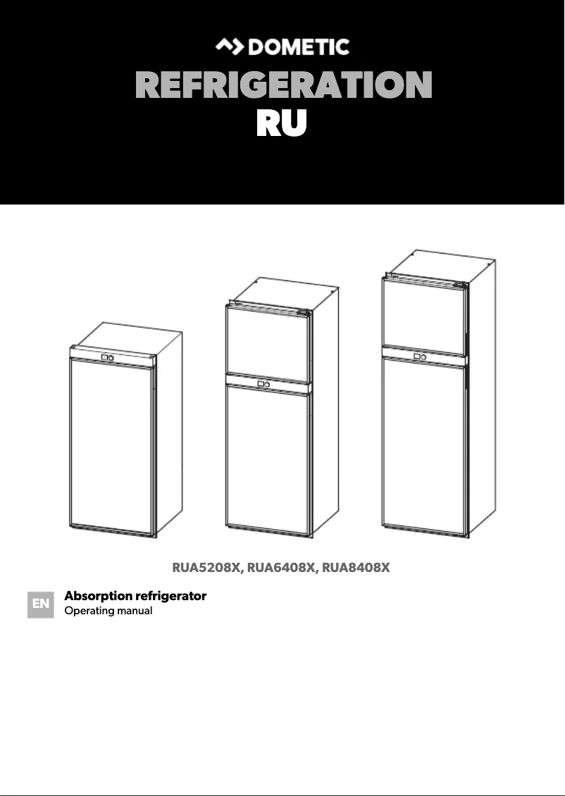 Page 1 de la notice Manuel utilisateur Dometic RUA 8408 X
