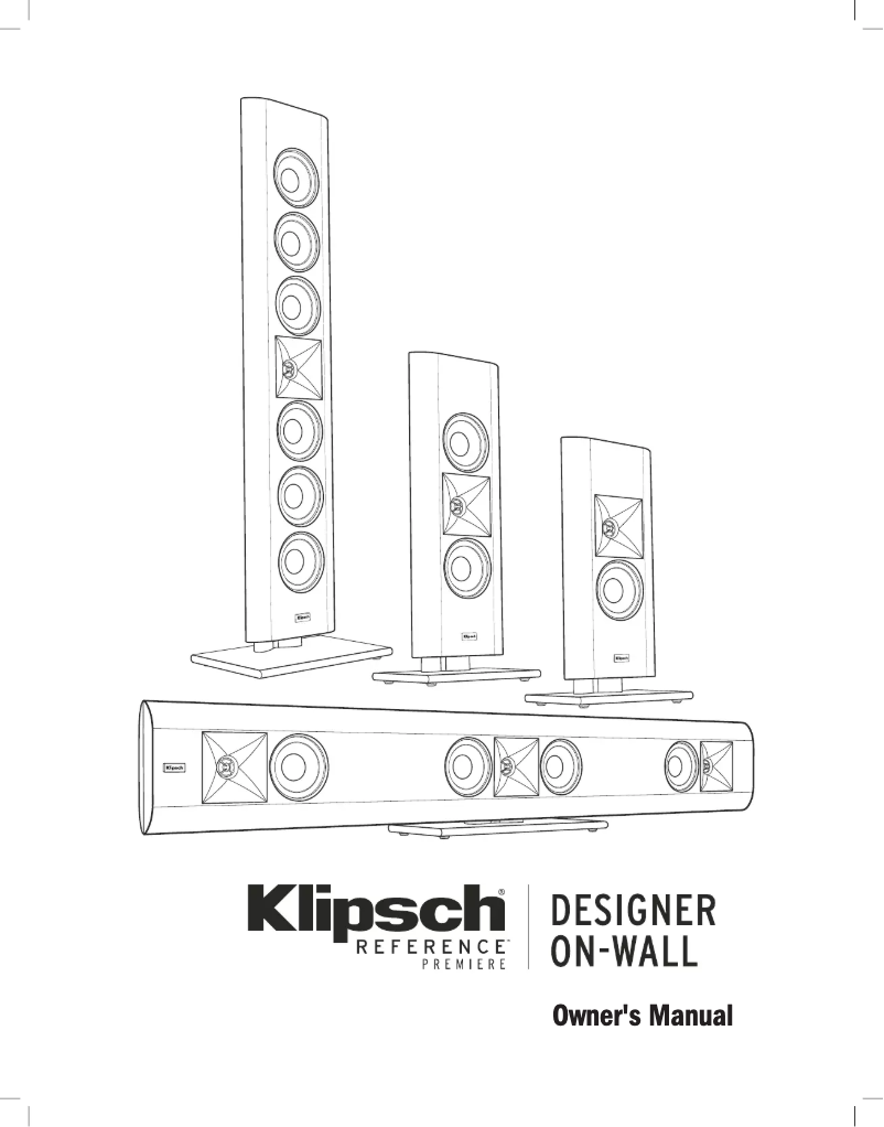 Page 1 de la notice Mode d'emploi Klipsch Reference Premiere RP-640D
