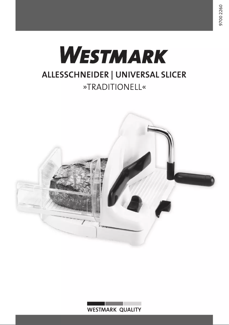 Image de la première page du manuel de l'appareil Traditionell