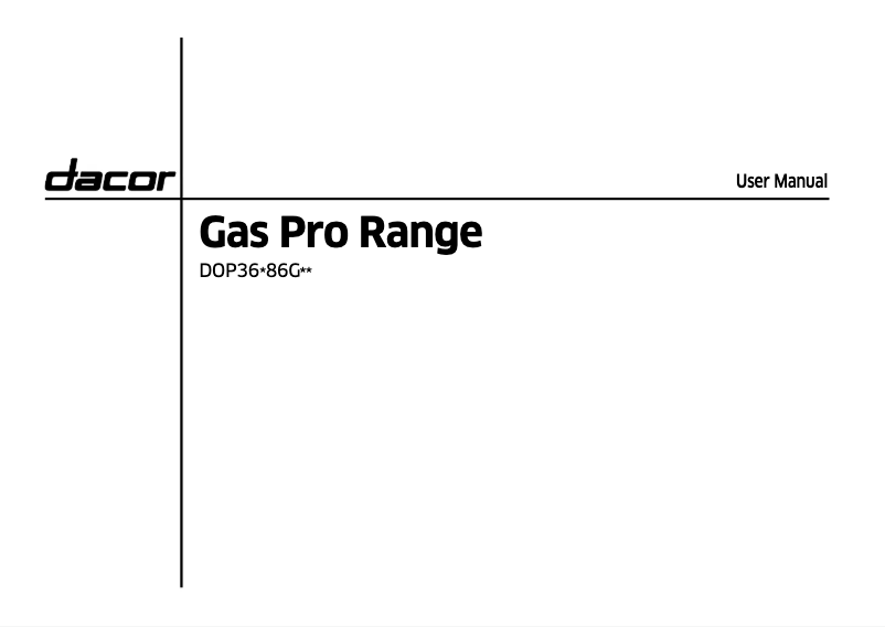 Page 1 de la notice Manuel utilisateur Samsung DOP36T86GLS
