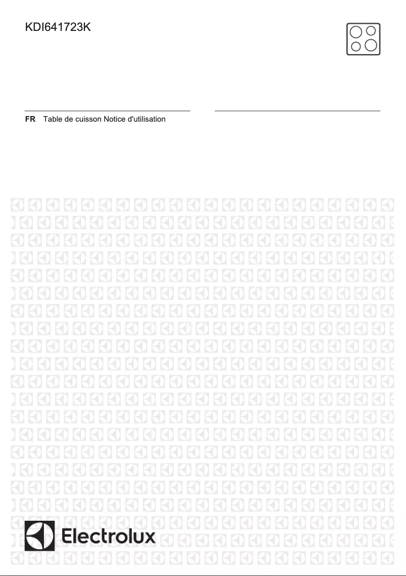 Page 1 de la notice Manuel utilisateur Electrolux KDI641723K