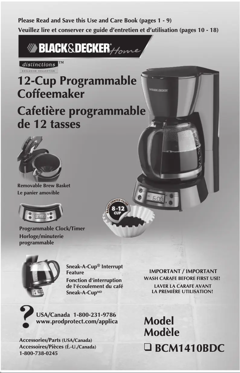 Page n°1 - Manuel utilisateur Black & Decker BCM1410BDC