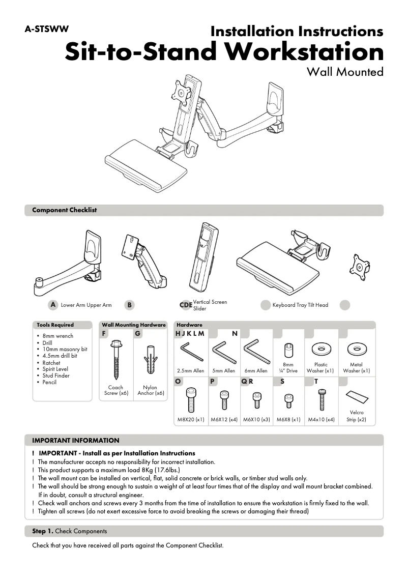 Página 1 del manual Manual de usuario Atdec A-STSWW