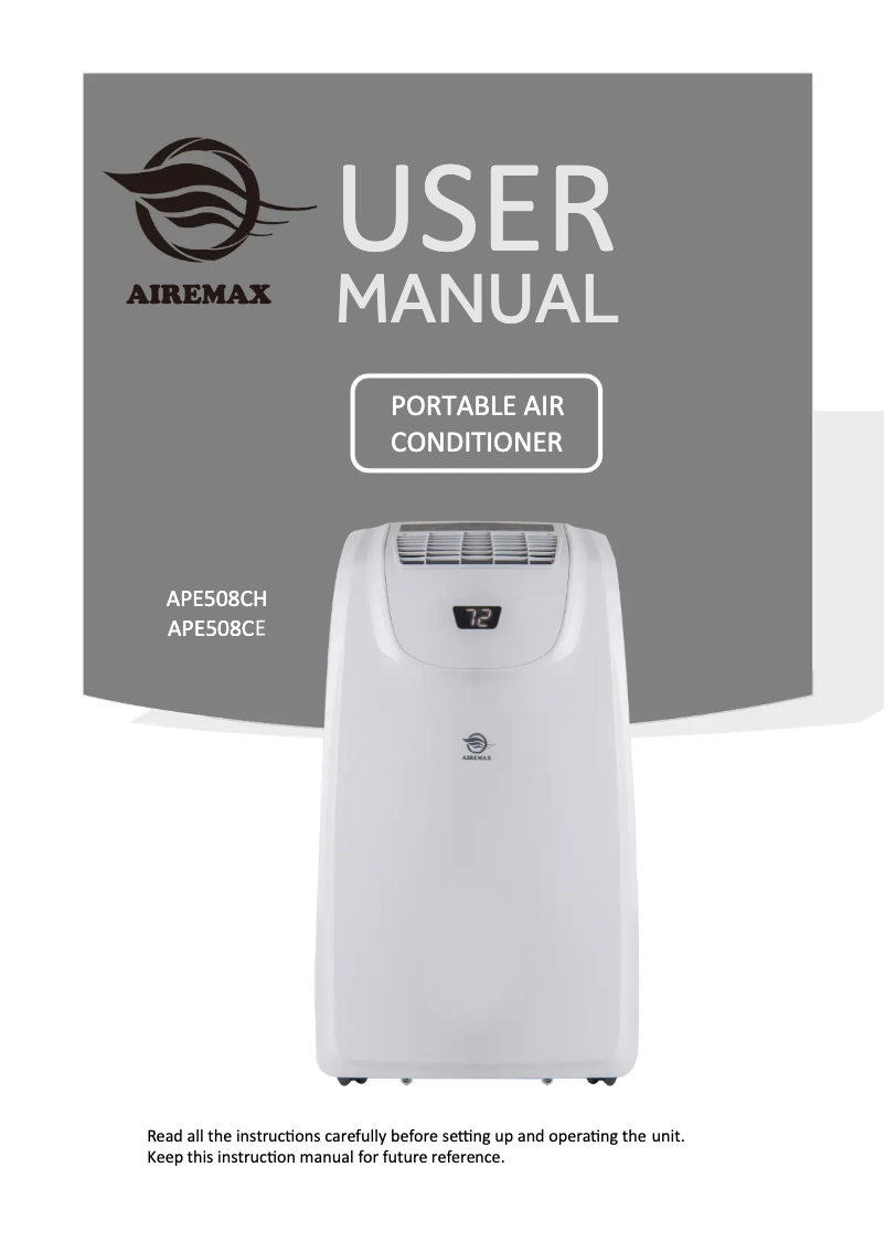 Image de la première page du manuel de l'appareil APE508CE