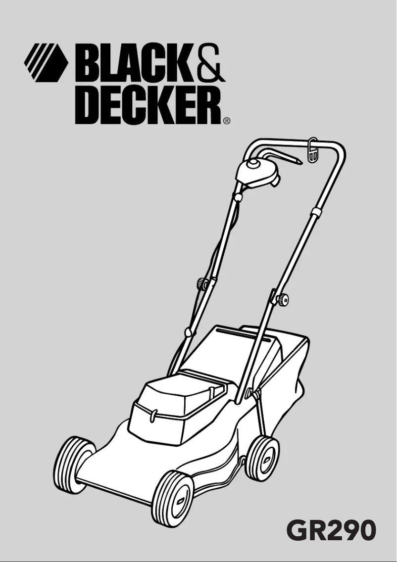 Page n°1 - Manuel utilisateur Black & Decker GR290