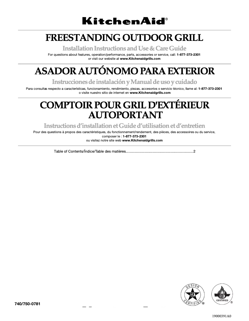 Image de la première page du manuel de l'appareil 750-0781