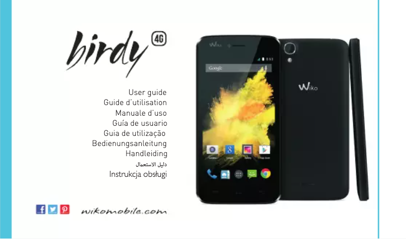 Image de la première page du manuel de l'appareil Birdy