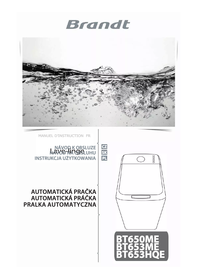 Page n°1 - Manuel utilisateur Brandt BT650MQE
