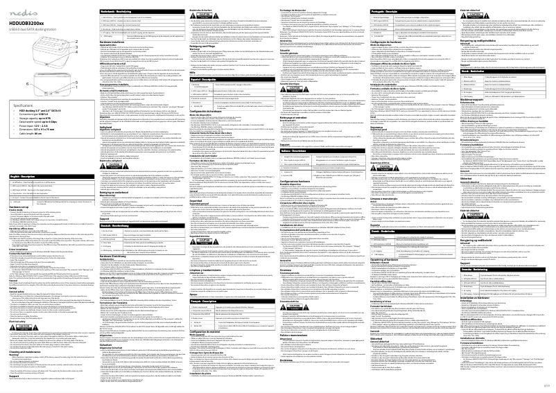 Image de la première page du manuel de l'appareil HDDUDB3200BK