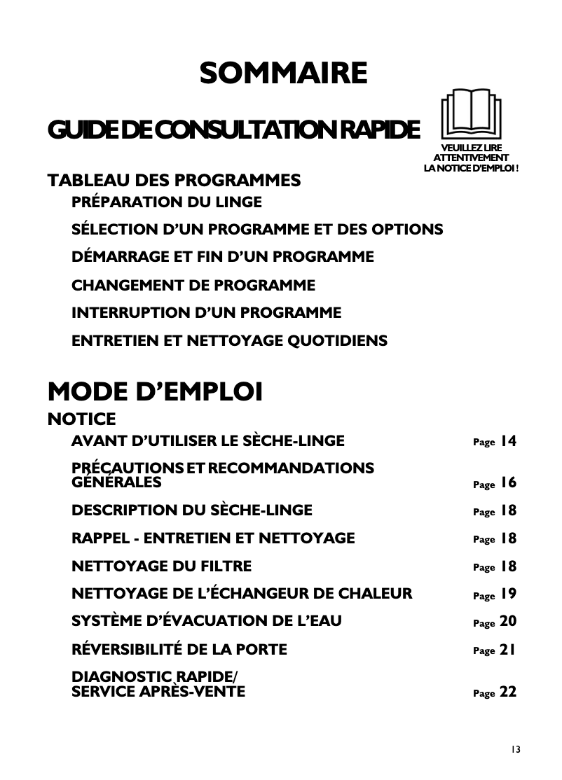 Page n°1 - Manuel utilisateur Bauknecht TRKB 7672