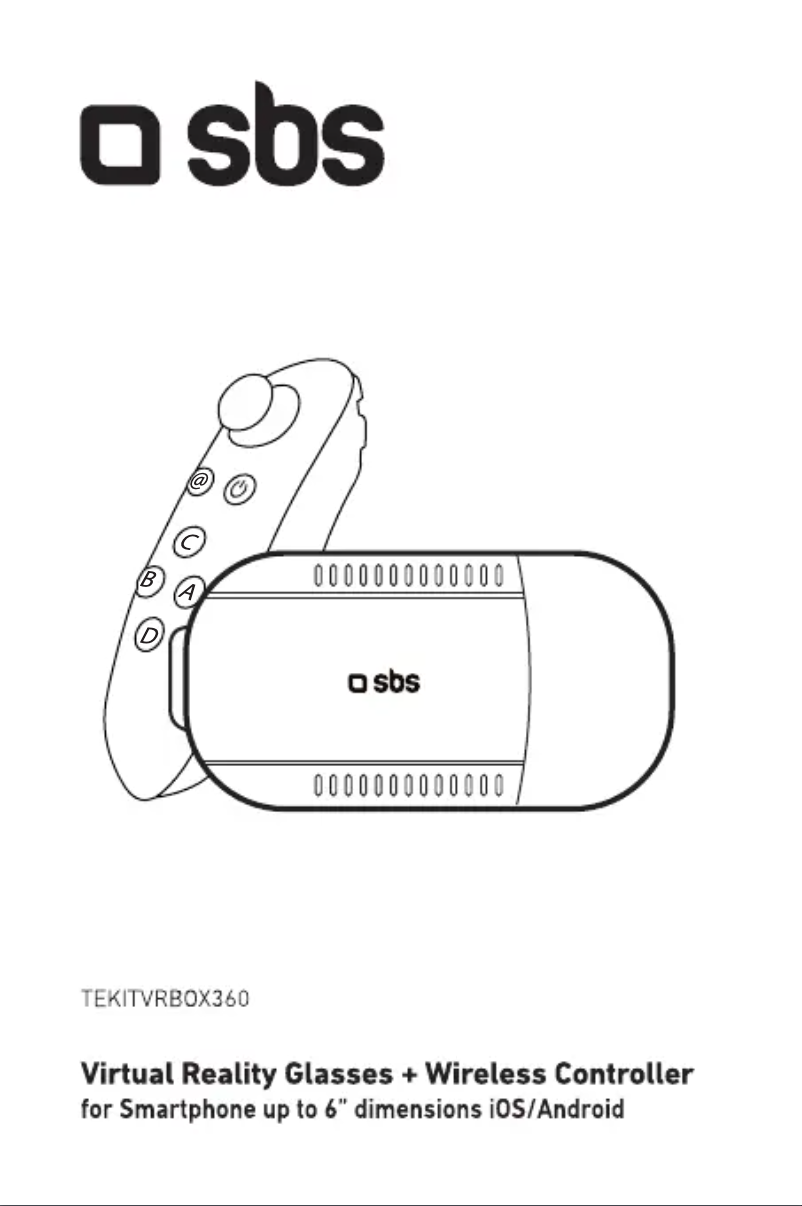 Página 1 del manual Manual de usuario SBS Virtual reality glasses