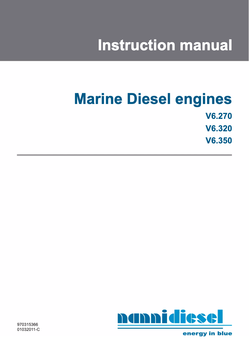 Página 1 del manual Manual de usuario Nanni V6.270