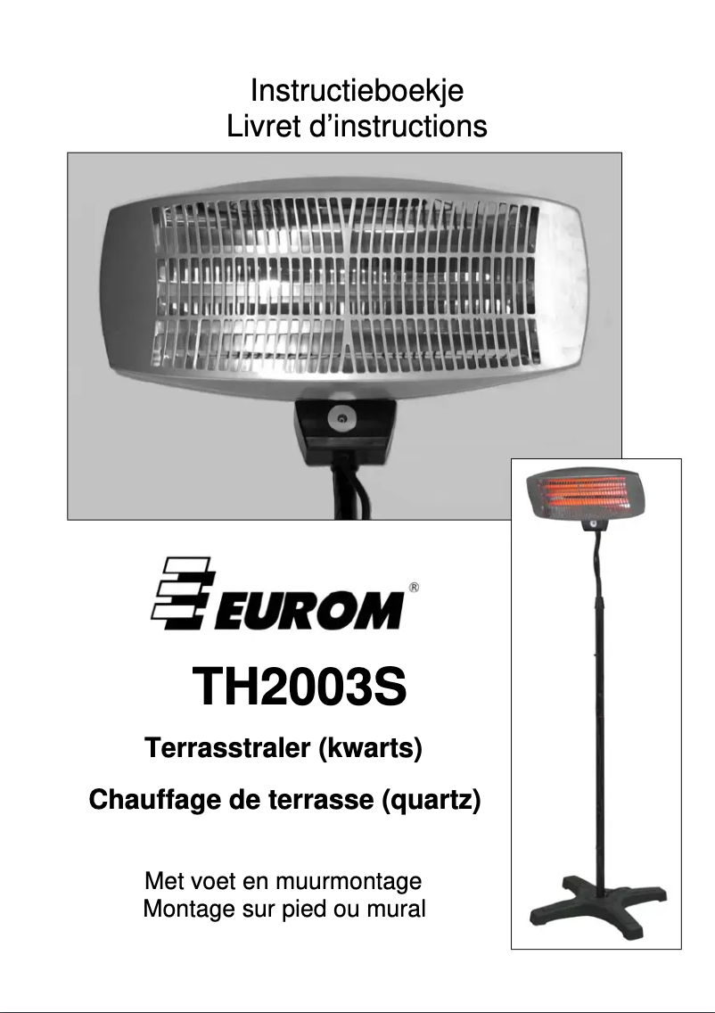Page n°1 - Manuel utilisateur Eurom TH2003S