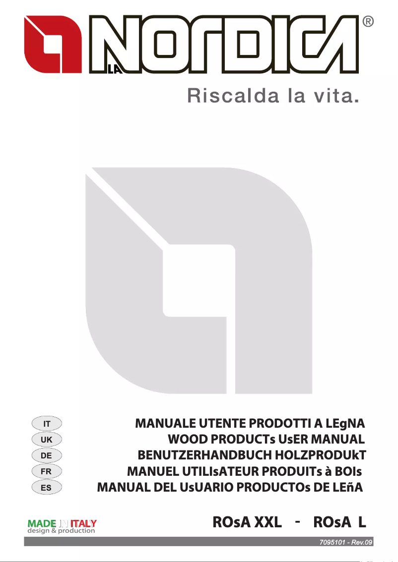 Página 1 del manual Manual de usuario La Nordica Rosa XXL