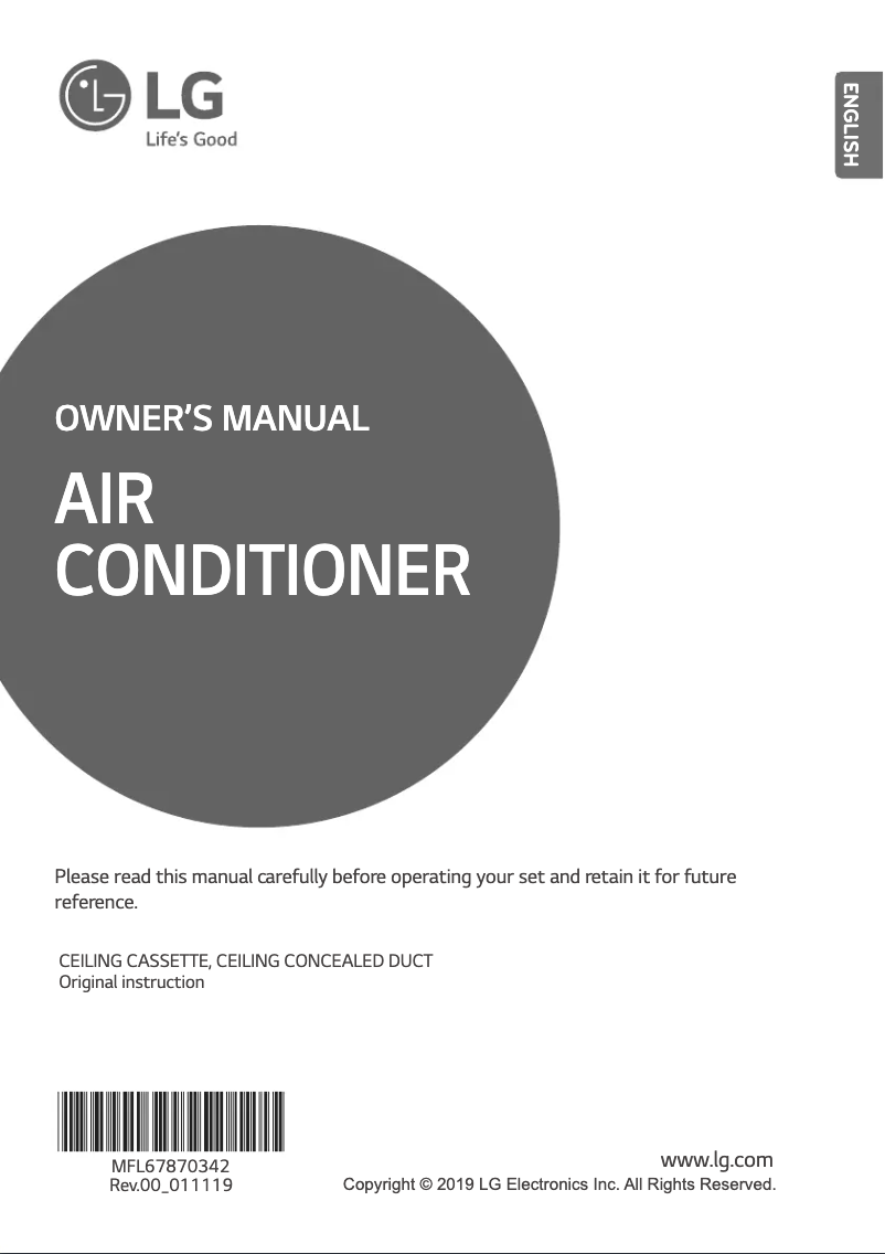 Page 1 de la notice Manuel utilisateur LG UTN36R