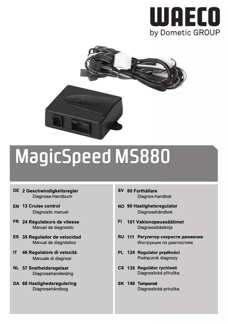 Image de la première page du manuel de l'appareil MagicSpeed MS 880