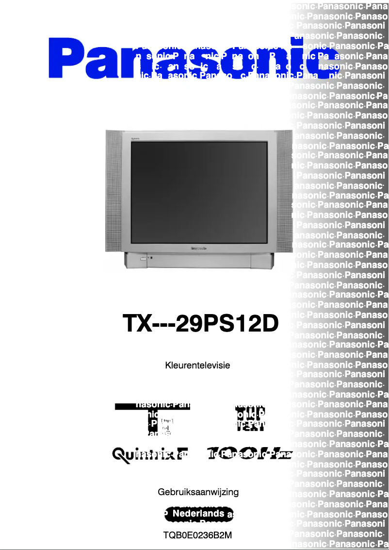 Imagen de la primera página del manual del dispositivo TX-29PS12D
