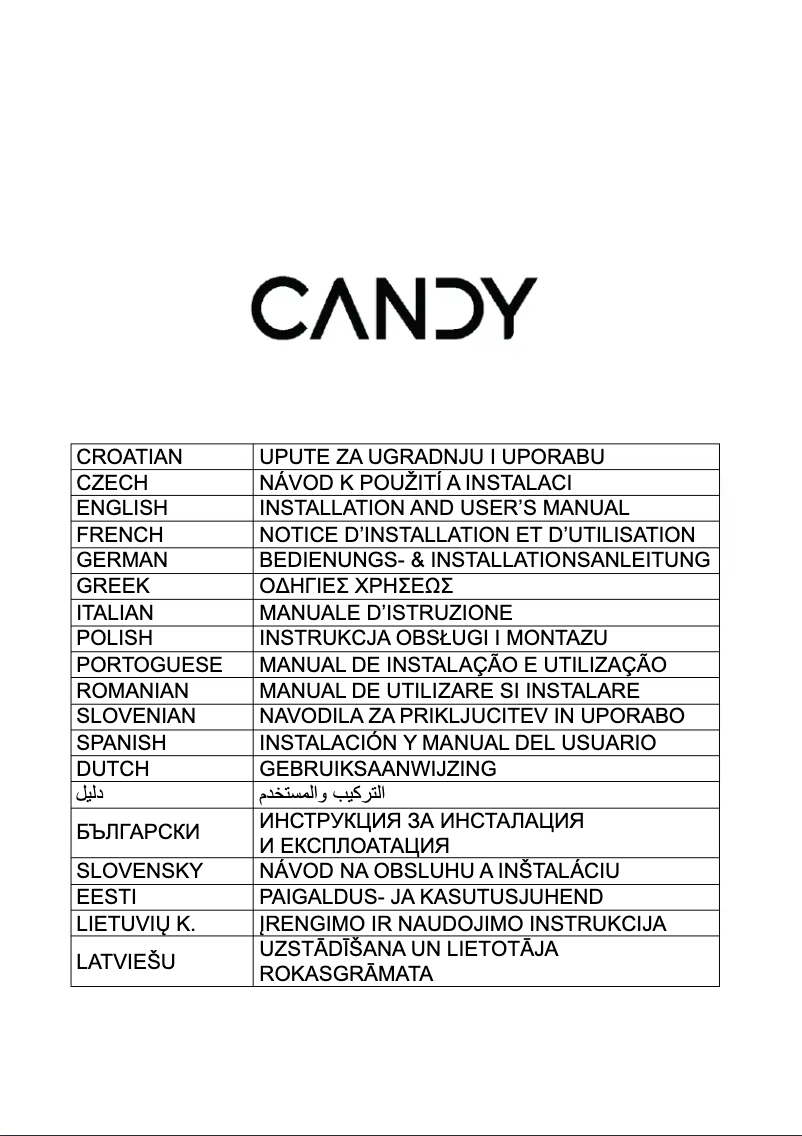 Page n°1 - Mode d'emploi Candy CVMA90N