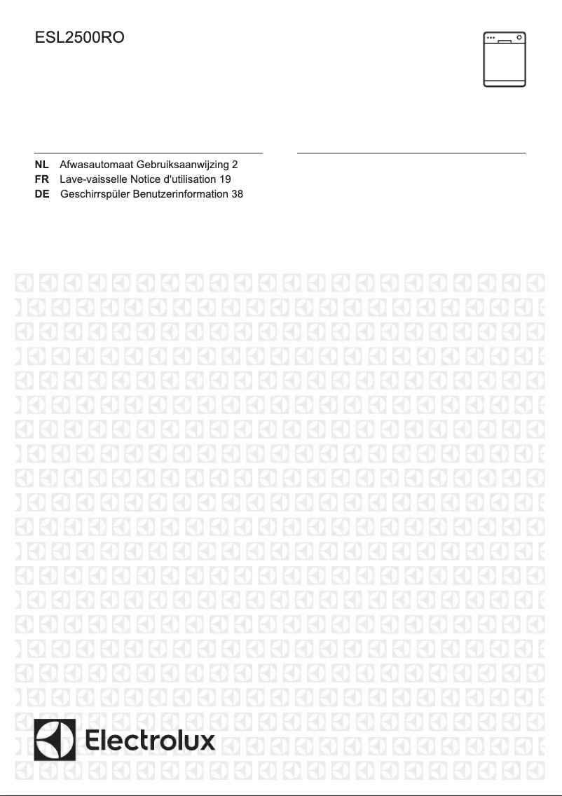 Page 1 de la notice Manuel utilisateur Electrolux ESL2500RO