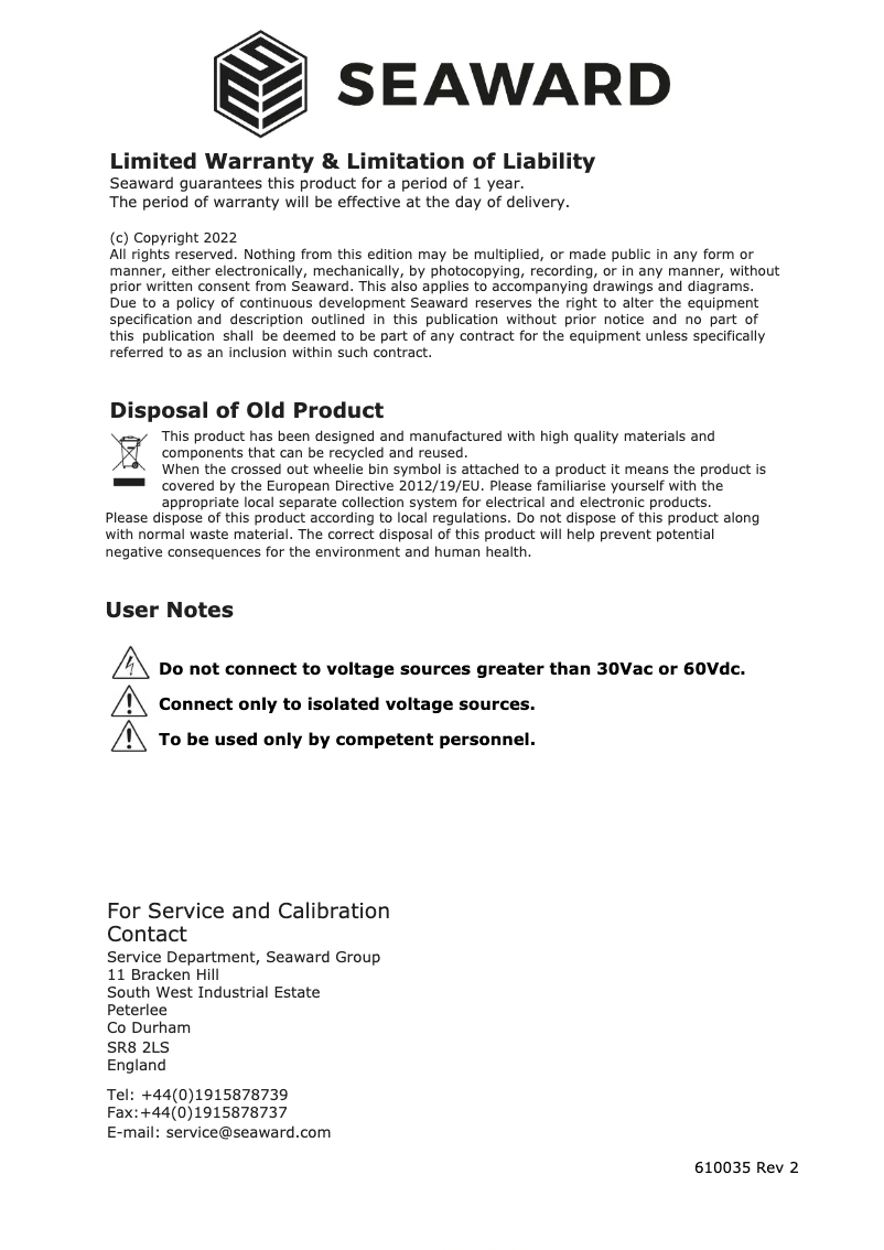 Image de la première page du manuel de l'appareil RS3