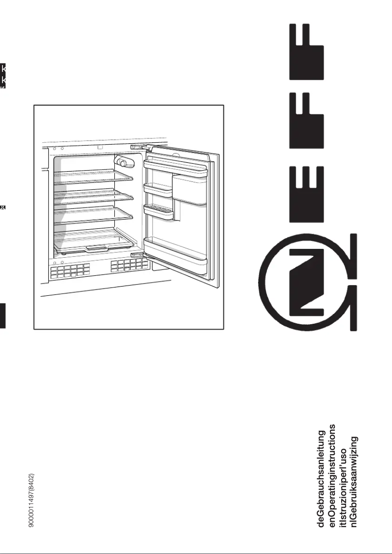 Image de la première page du manuel de l'appareil KUR15A50RU