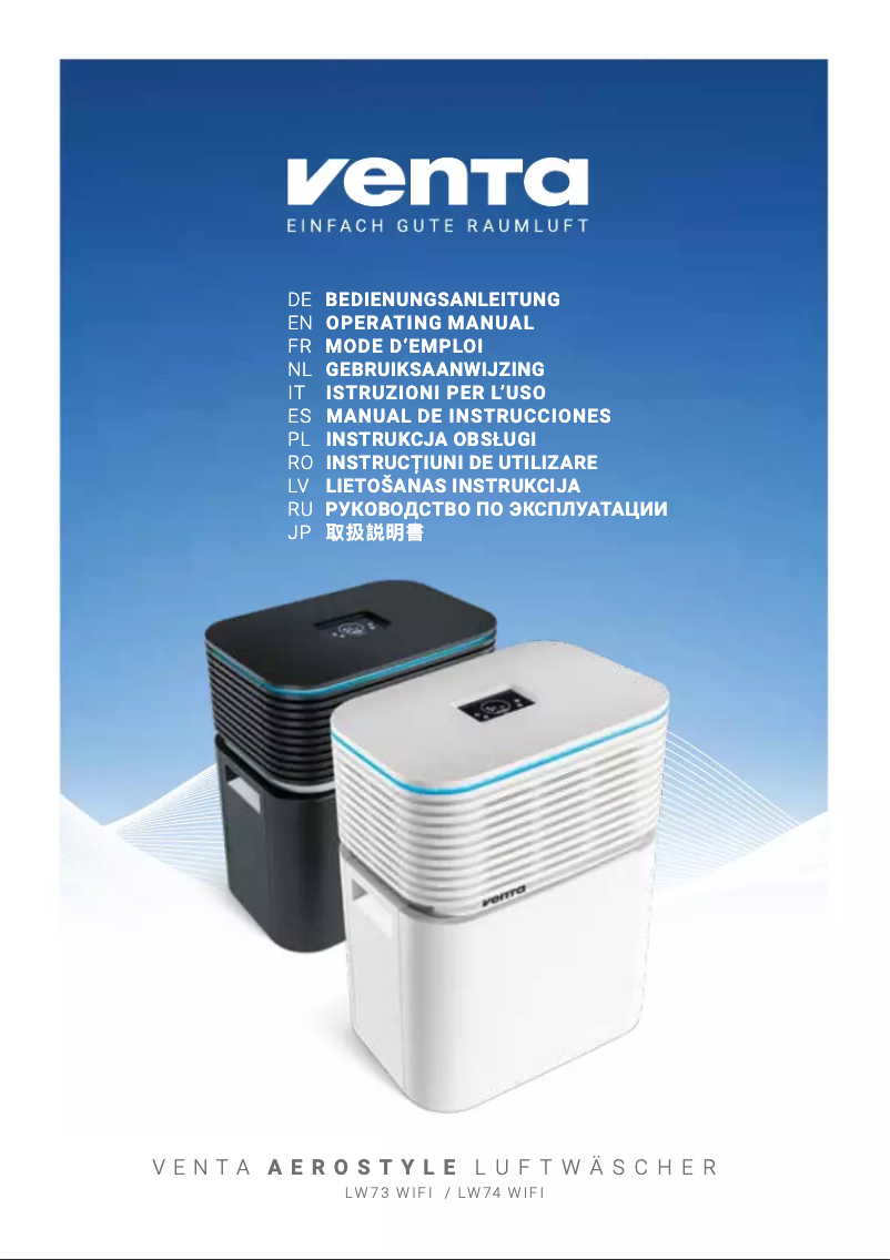 Page n°1 - Manuel utilisateur Venta Aerostyle Wifi