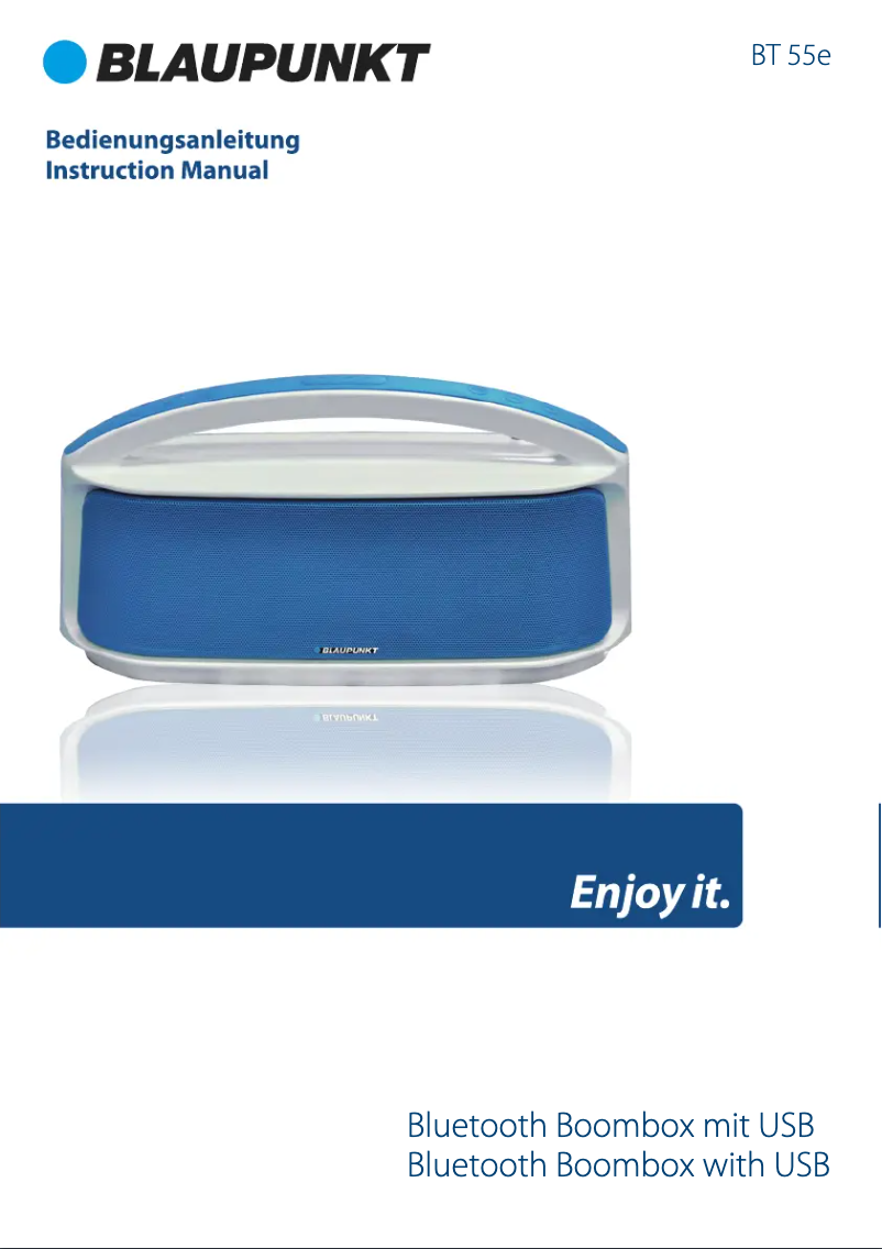 Image de la première page du manuel de l'appareil BT 55e