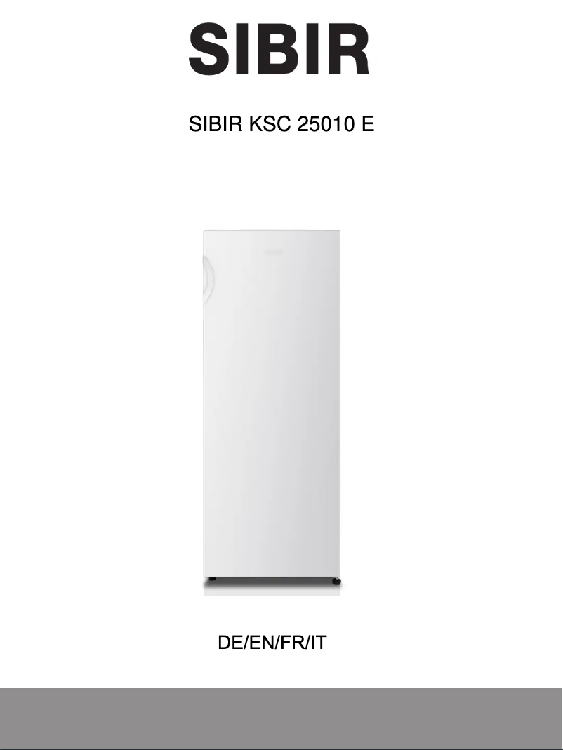Page 1 de la notice Manuel utilisateur SIBIR KSC 25010 E