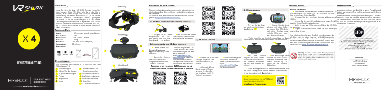 Page 1 de la notice Manuel utilisateur Hi-SHOCK X4
