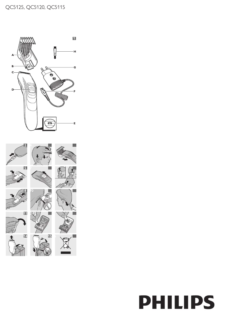 Page n°1 - Manuel utilisateur Philips Series 3000 QC5125