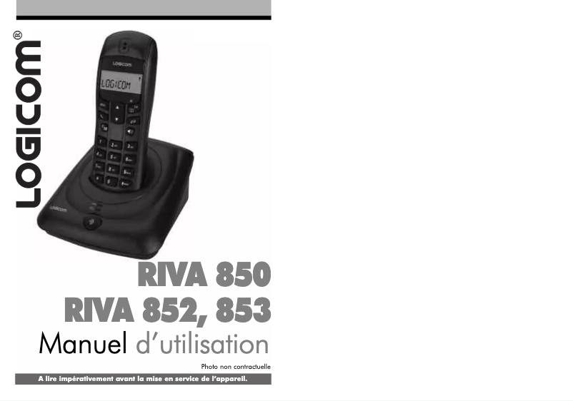 Page 1 of the manual User Manual Logicom Riva 853