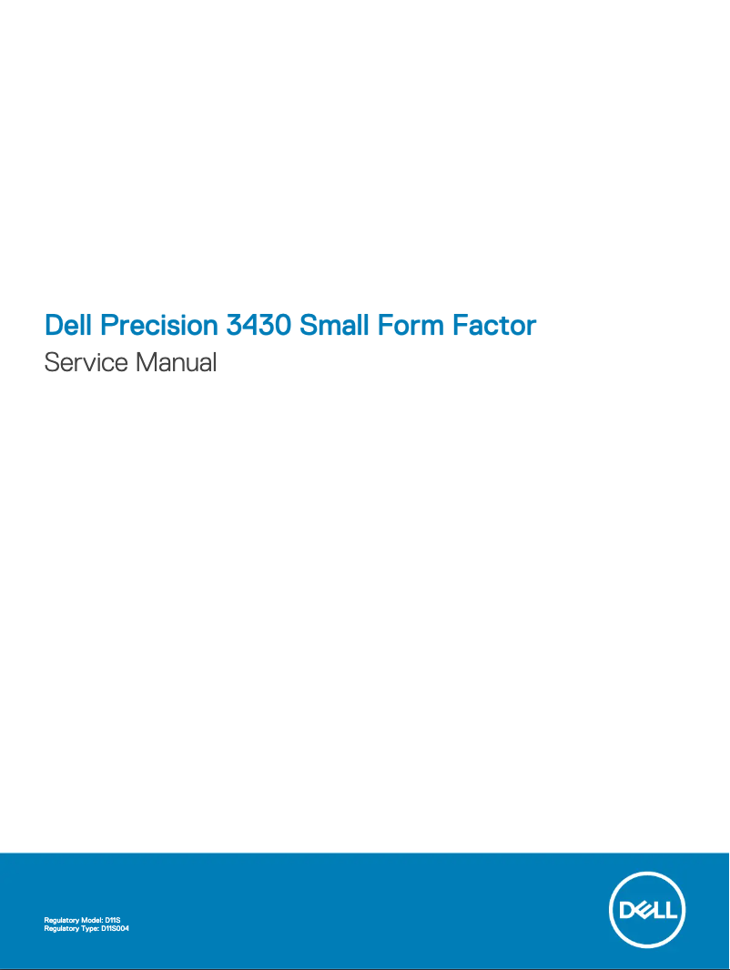 Image de la première page du manuel de l'appareil Precision 3430