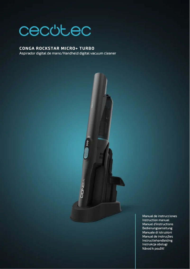 Page n°1 - Manuel utilisateur Cecotec Conga Rockstar Micro+ Turbo