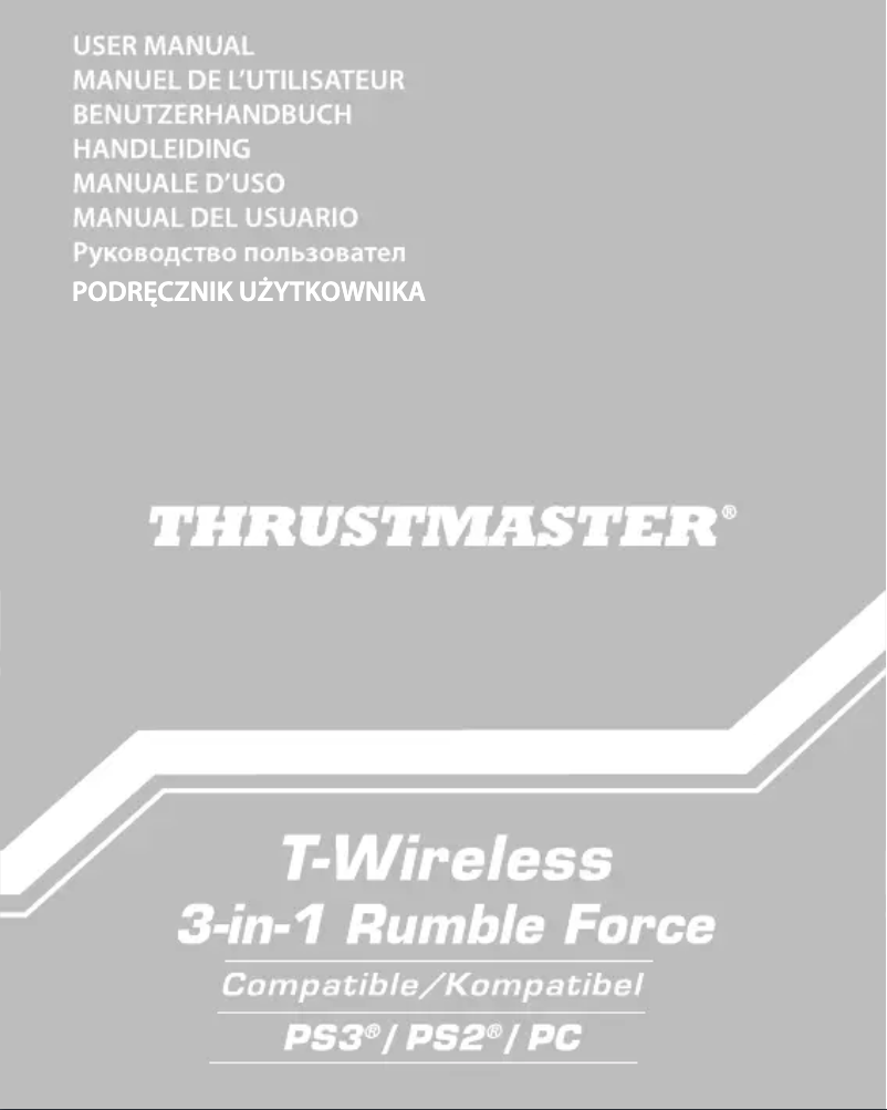 Page 1 de la notice Manuel utilisateur Thrustmaster T-Wireless 3in1 Rumble Force (PlayStation 2)