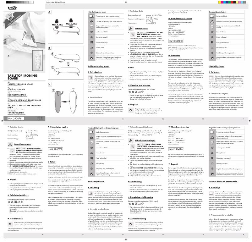 Image de la première page du manuel de l'appareil IAN 290078