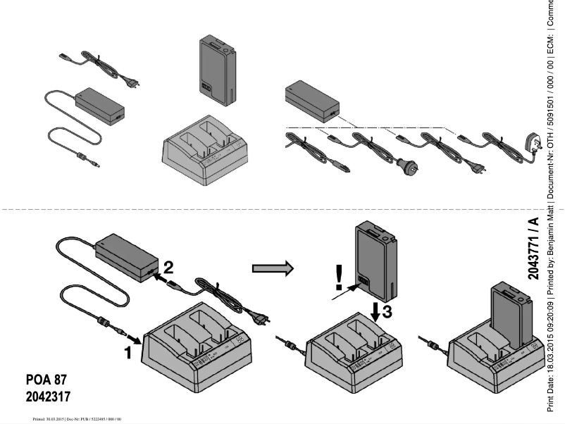 Página 1 del manual Manual de usuario Hilti POA 87
