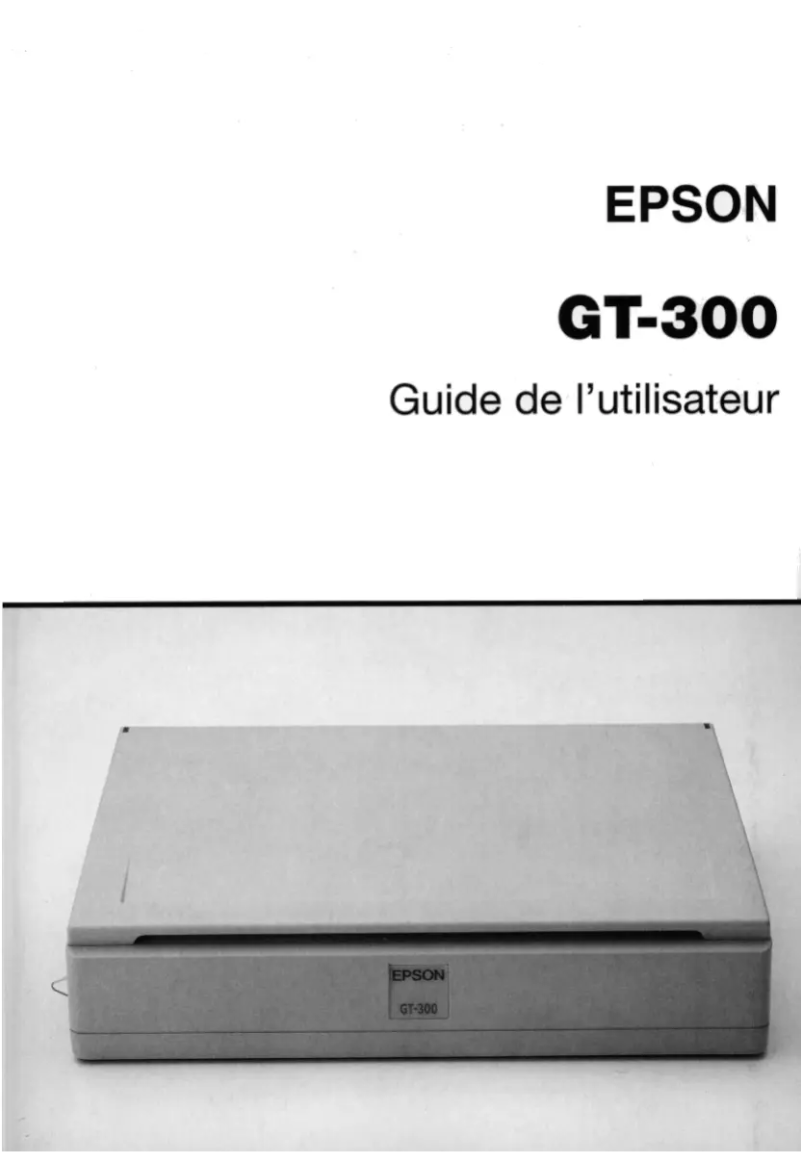 Page 1 de la notice Manuel utilisateur Epson GT-300