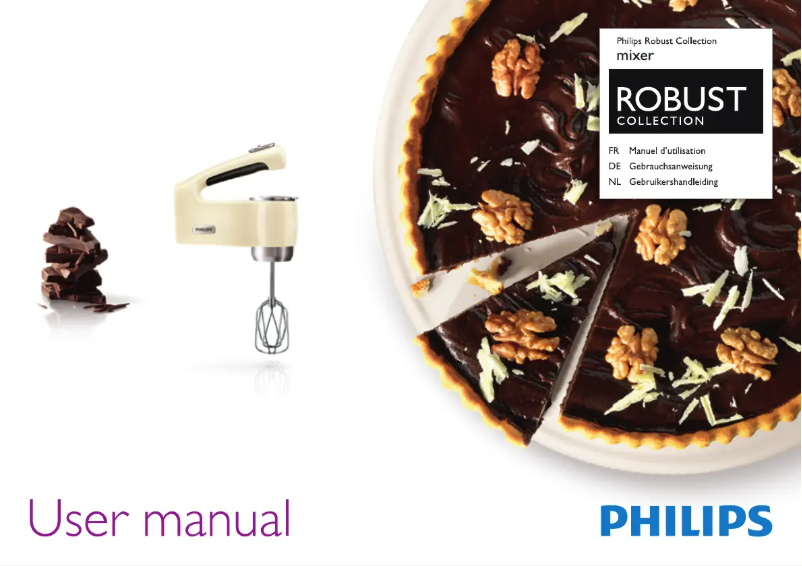 Page n°1 - Manuel utilisateur Philips Robust Collection HR1581