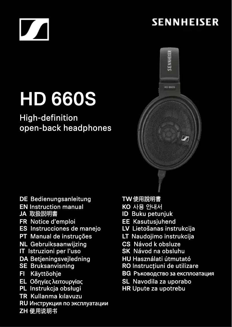 Image de la première page du manuel de l'appareil HD 660S