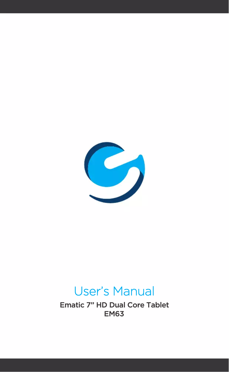 Page n°1 - Manuel utilisateur Ematic EM63